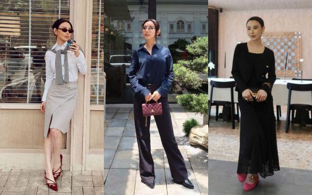 11 Inspirasi Office Look ala Fitria Yusuf, Kekinian!