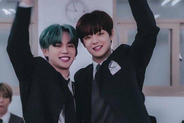 Hyunsuk dan Jihoon Treasure (twitter.com/jihoongallery)