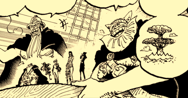 Brogy menjelaskan tiga tingkatan Elbaph. (mangaplus.shueisha.co.jp/One Piece)