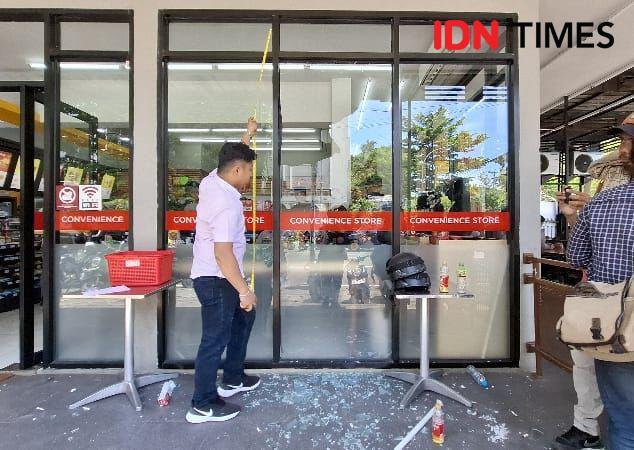 Minimarket di Makassar Rusak saat Ricuh Peringatan Hari Papua Merdeka