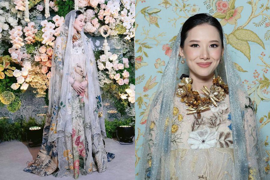 7 Gaya Athina di Pengajian Pranikah bersama Rio Haryanto, Gorgeous!