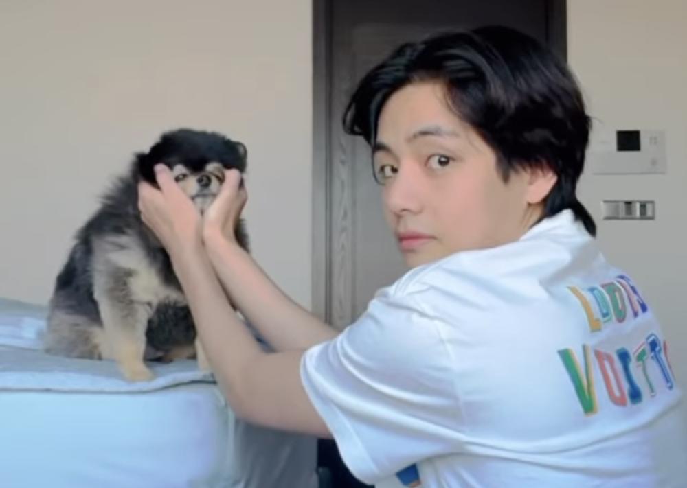 V BTS Umumkan Yeontan Anjing Kesayangannya Mati