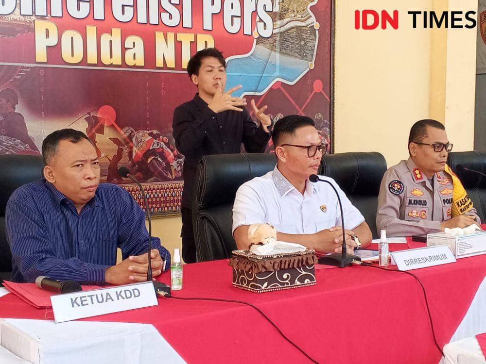 Direktur Reskrimum Polda NTB Kombes Pol Syarif Hidayat. (IDN Times/Muhammad Nasir)