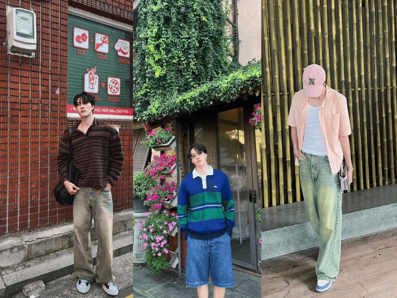 9 Inspirasi Outfit Soft Boy ala Nani Hirunkit, Look-nya Cheerful!