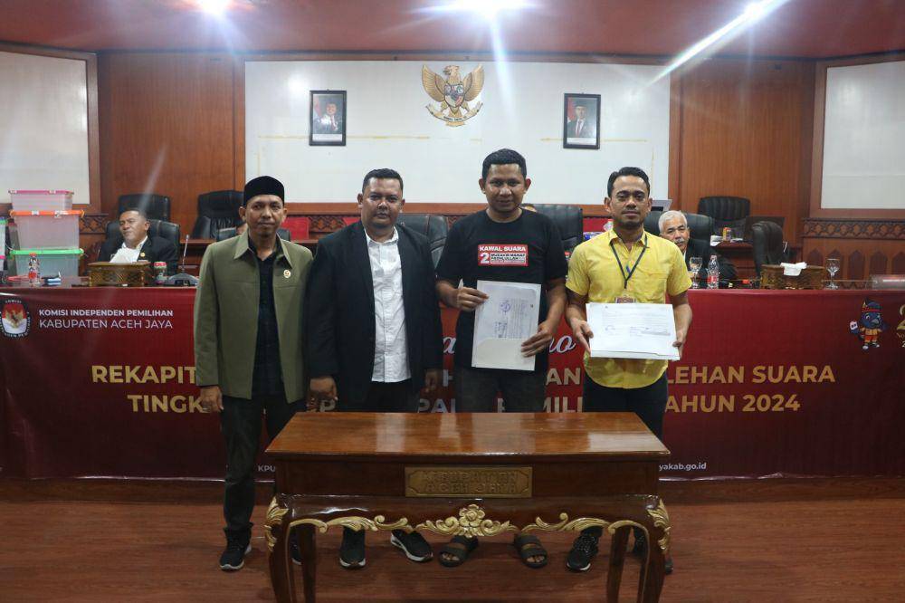 KIP Kabupaten Aceh Jaya menggelar rapat pleno hasil. (Dokumentasi KIP Aceh Jaya untuk IDN Times)