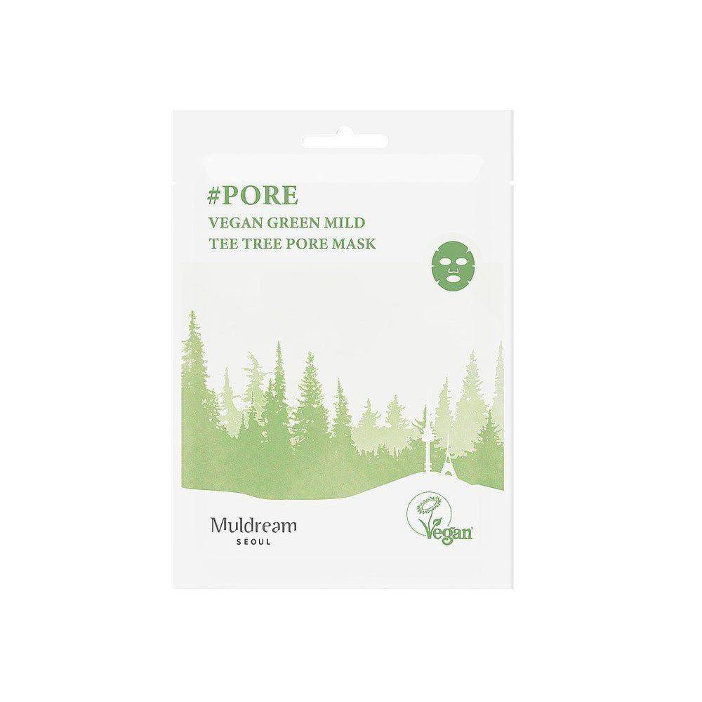 Muldream Vegan Green Mild Tea Tree Pore Mask (planet-skin.com)