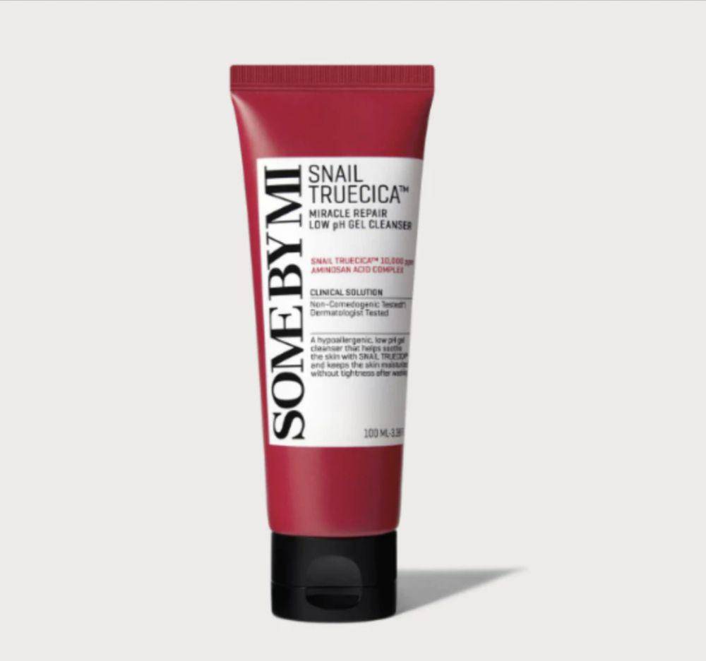 SOME BY MI Snail Truecica Miracle Repair Low pH Gel Cleanser (shopee.co.id/MyeongdongCosmetic)