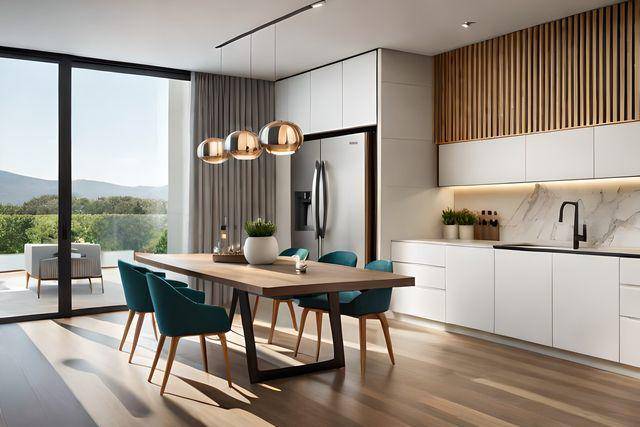 inspirasi ruang makan modern minimalis (vecteezy.com/mijanulhoque)