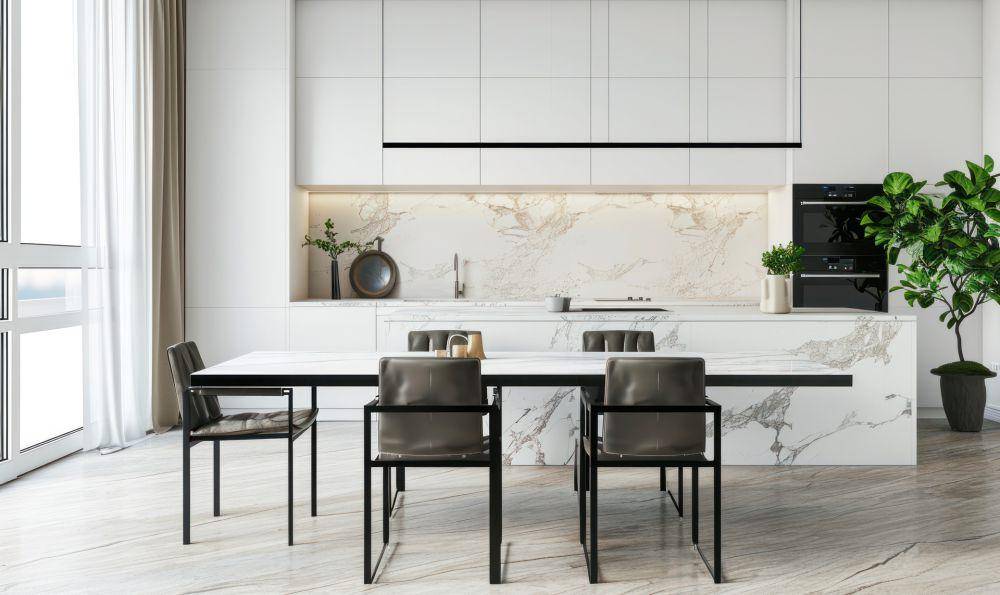 dekorasi ruang makan minimalis modern (vecteezy.com/yganko)