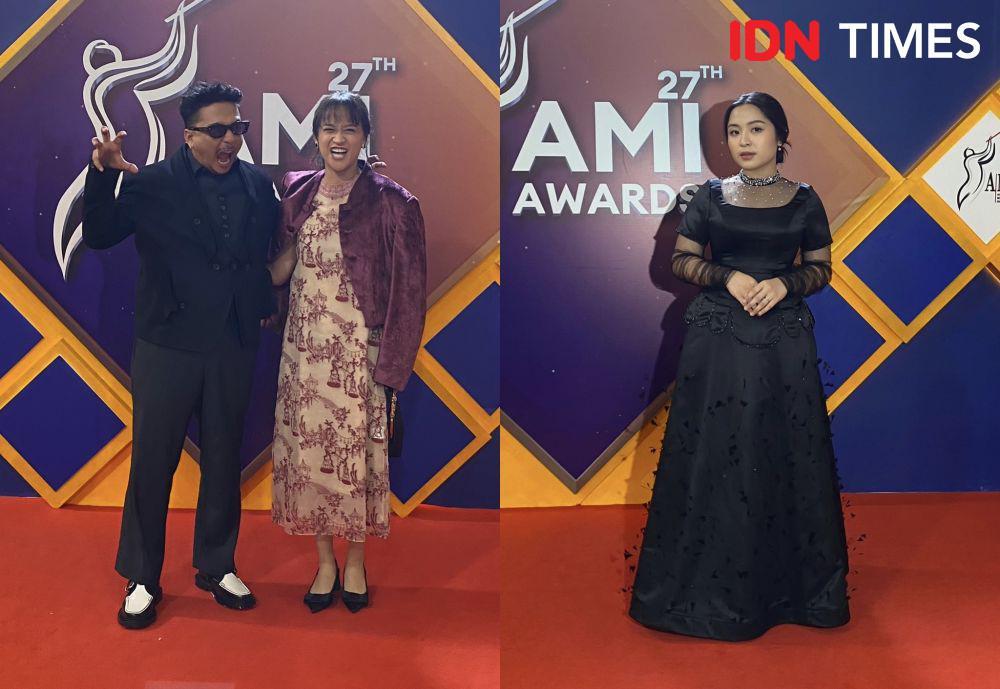 15 Potret Artis di Red Carpet AMI Awards 2024, Bernadya bak Putri