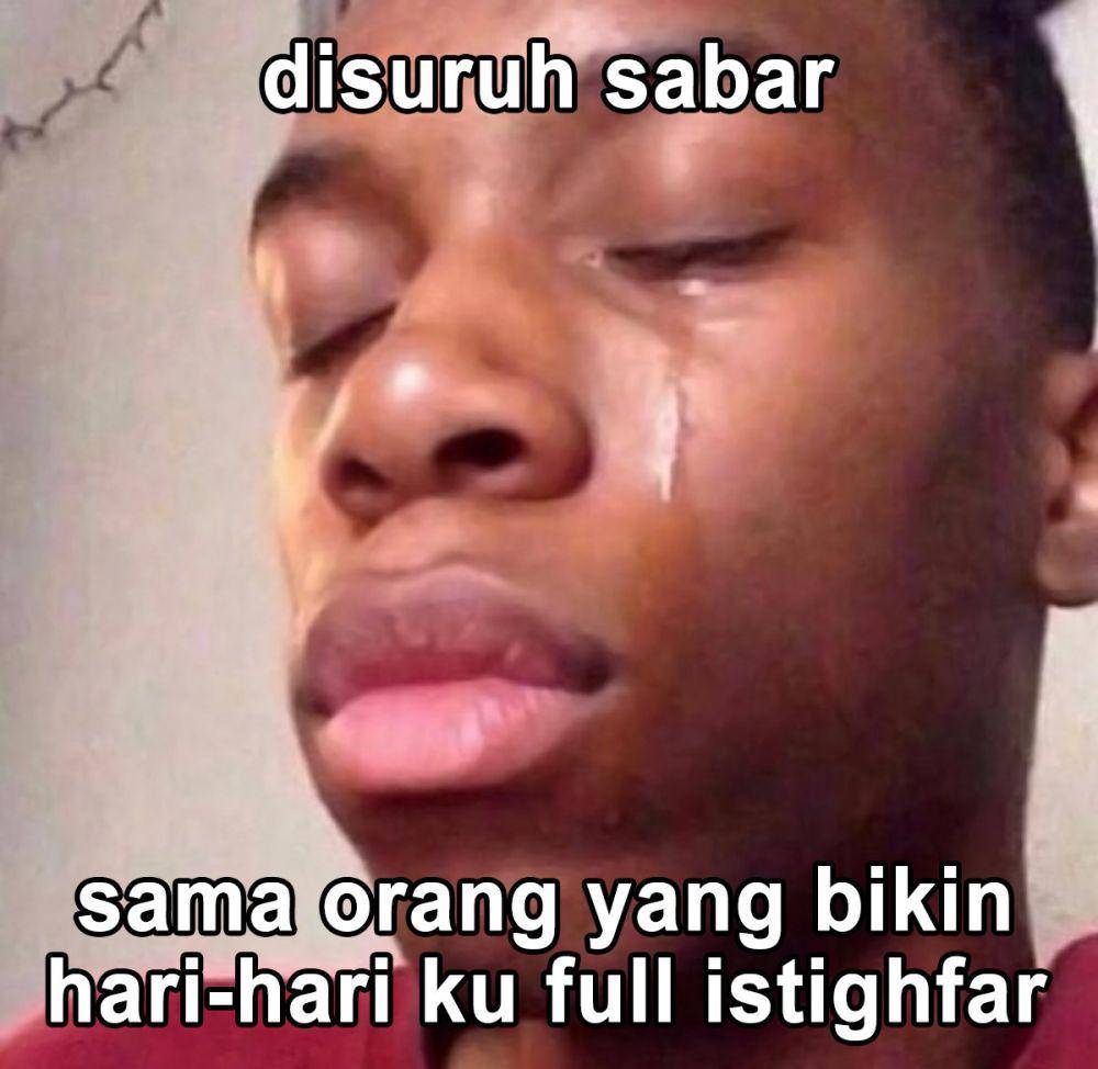 meme disuruh sabar (x.com/kesienji)