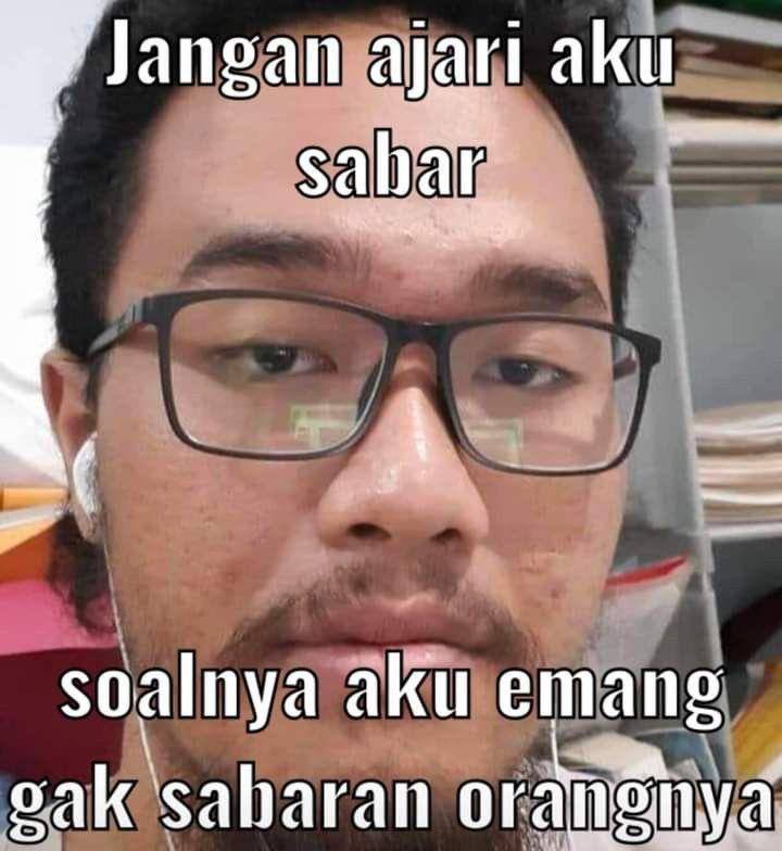 meme disuruh sabar (x.com/starfess)