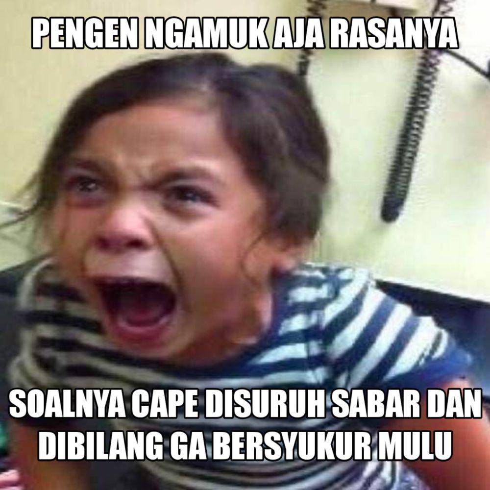 meme disuruh sabar (x.com/mhdarieff_)
