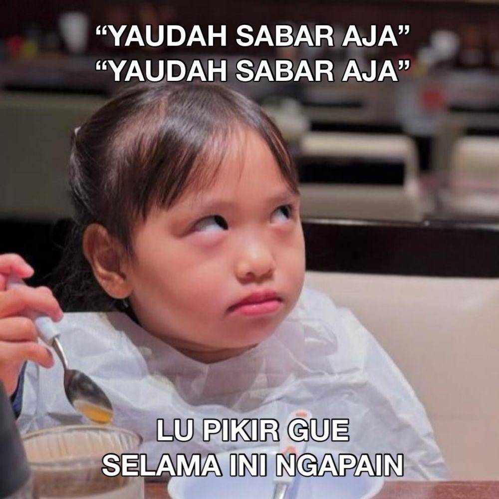 meme disuruh sabar (x.com/adityajuliannn)