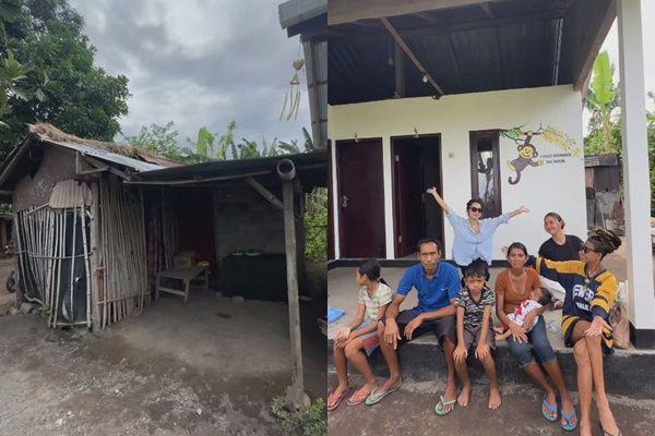 7 Potret Jennifer Coppen Bangun Rumah untuk Keluarga Kurang Mampu