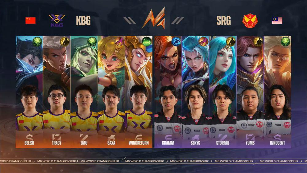 Draft pick game pertama KBG vs SRG (YouTube.com/MPL Indonesia)