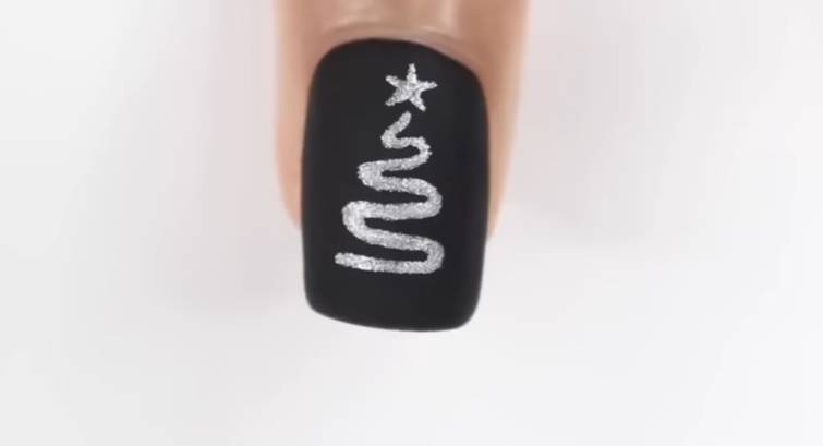 ide nail art natal (youtube.com/Gabby Angelique)