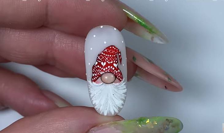 ide nail art natal (youtube.com/Catherina_kety Nails)