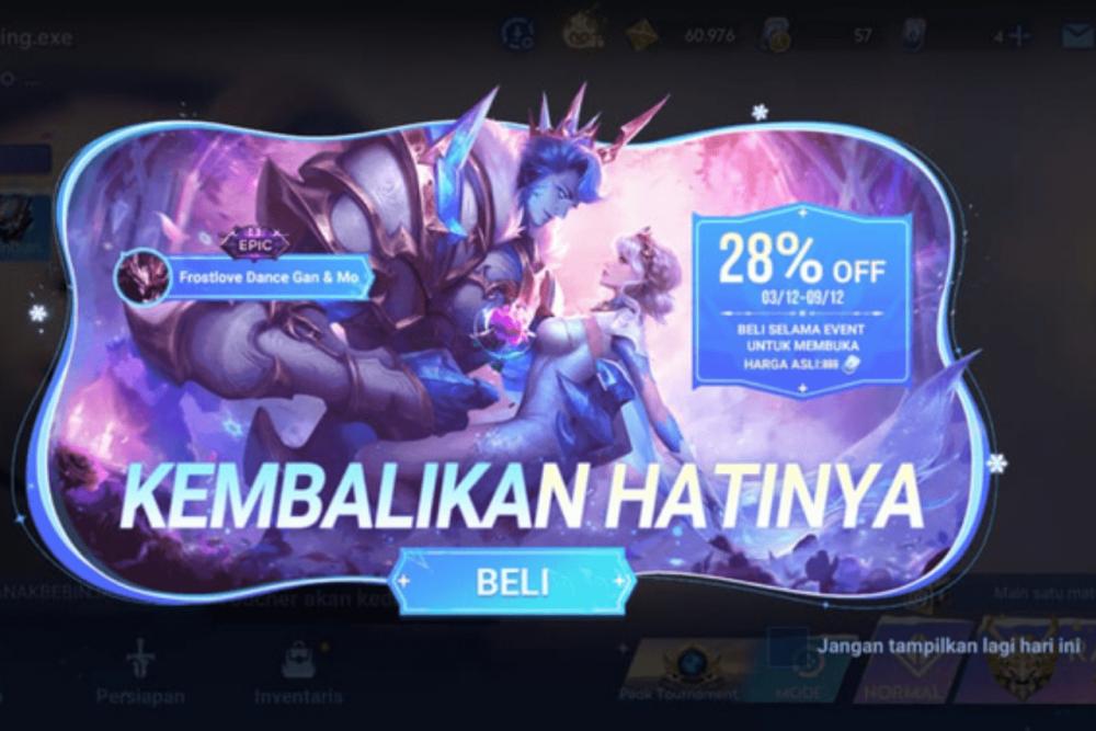 Event Frostlove Dance Honor of Kings, Diskon Skin Epic Limited