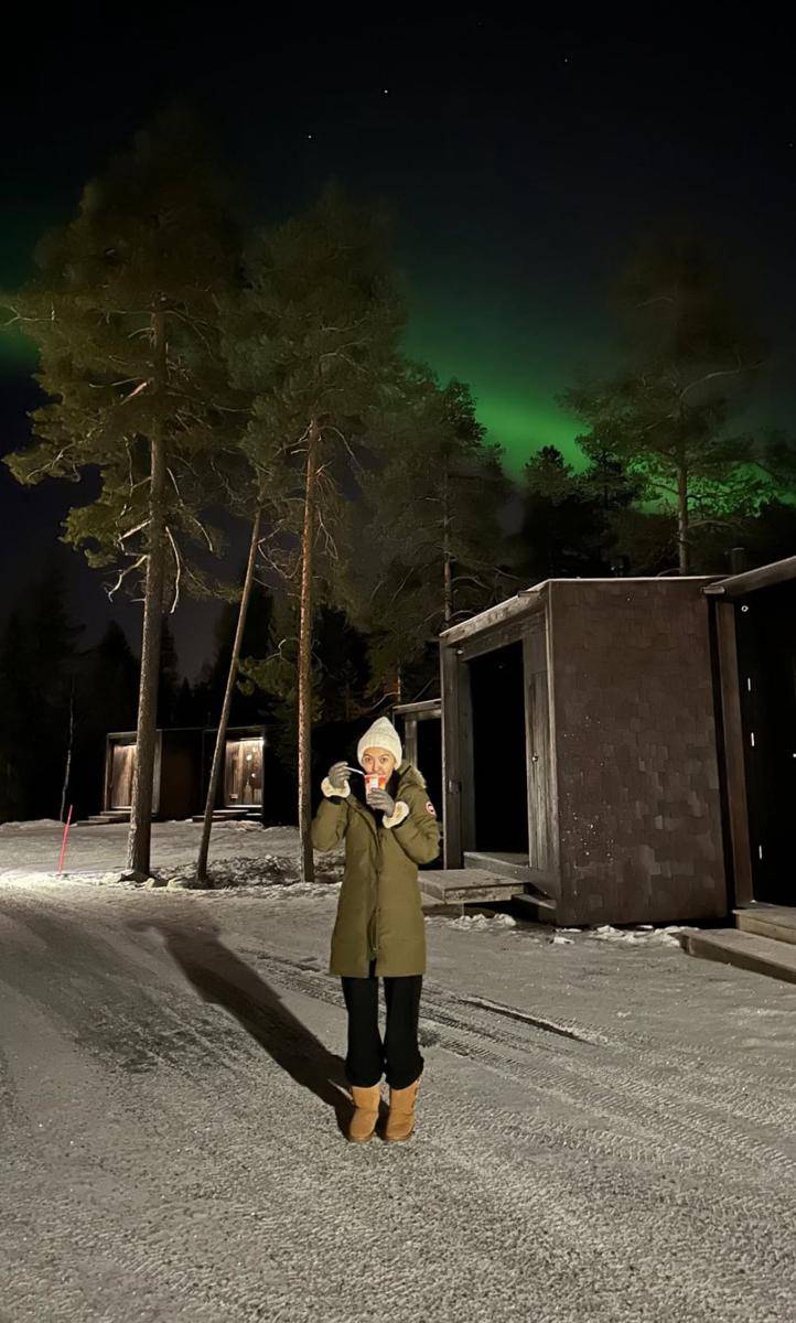 Raline Shah di Finlandia (instagram.com/ralineshah)