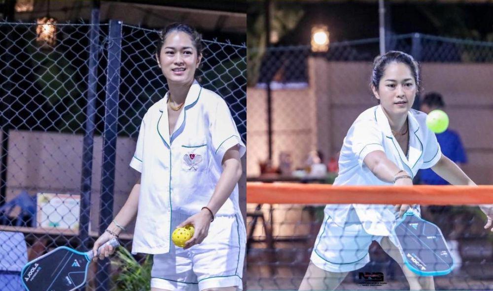 7 Potret Prisia Nasution Main Pickleball, Nyeleneh Pakai Piyama