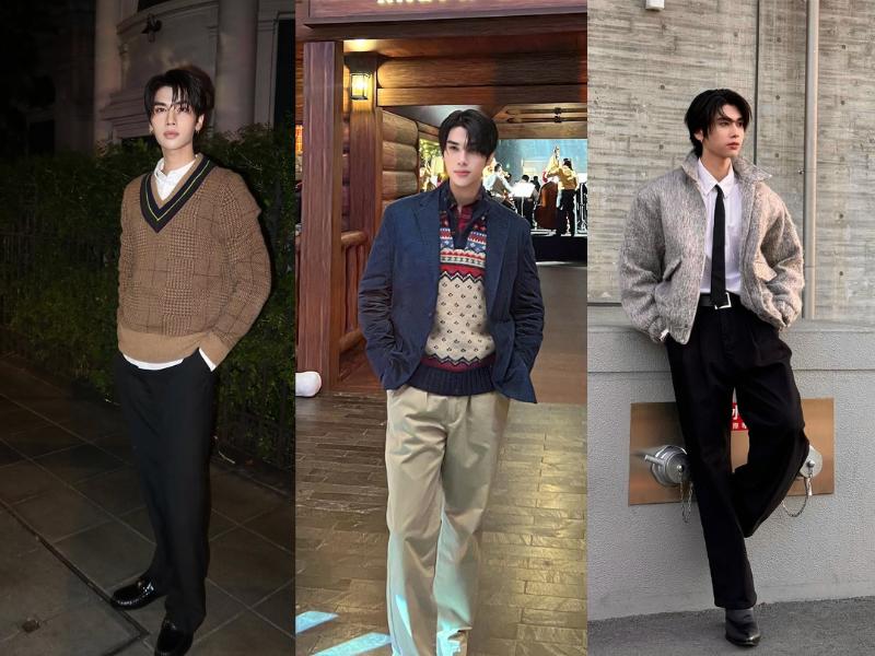 9 Inspirasi Outfit Preppy Style ala Dunk Natachai, Vibes Old Money!