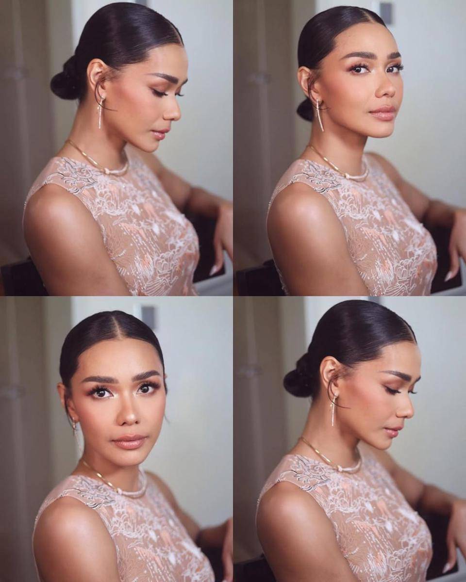 referensi makeup tan skin ala Adinia Wirasti (instagram.com/adiniawrst)