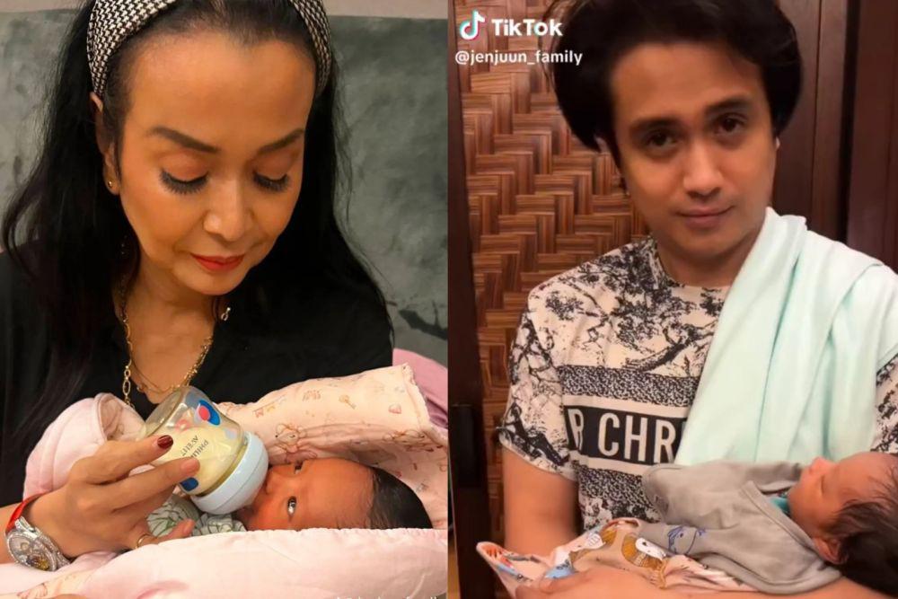8 Potret Jennifer Ipel dan Ajun Perwira Momong Bayi, Punya Anak?