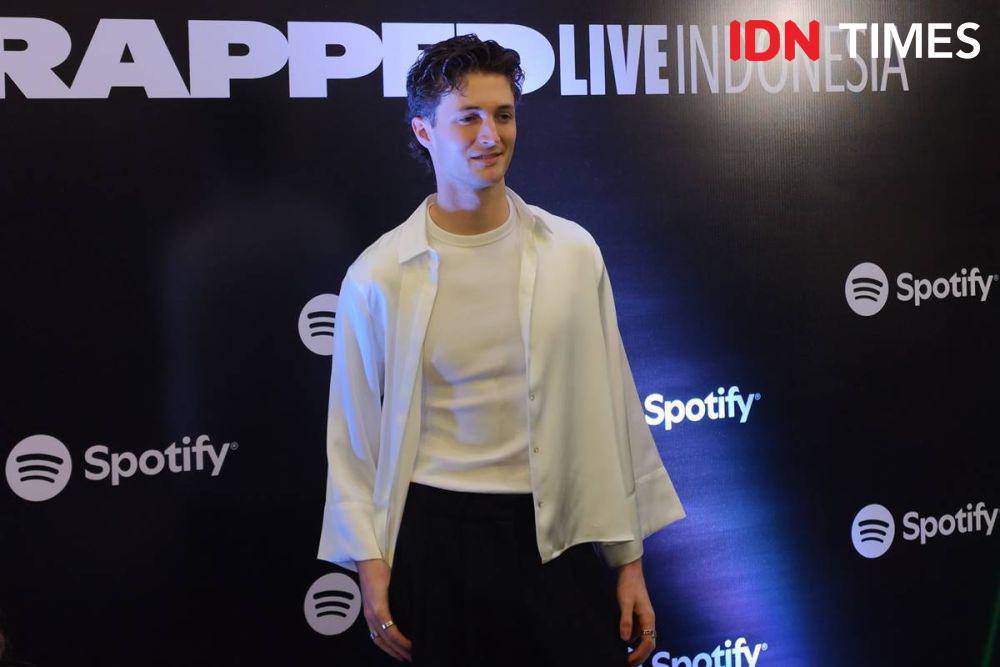 Henry Moodie di acara Spotify Wrapped Indonesia 2024, Kamis (5/12/2024) (dok. IDN Times/Shandy Pradana)