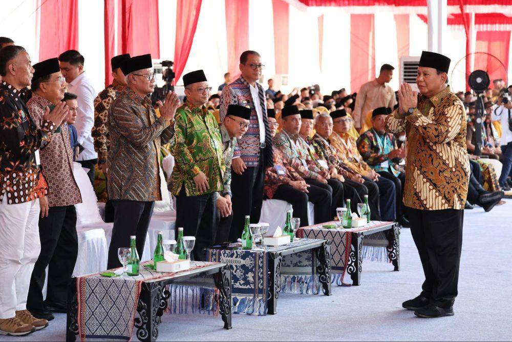 Presiden RI Prabowo Subianto menghadiri Pembukaan Sidang Tanwir dan Resepsi Milad Muhammadiyah ke-112 di Kupang, NTT, Rabu (4/12). (Dok. Prabowo)