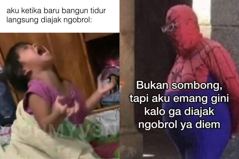 7 Meme Drama Diajak Ngobrol, Suka Malas dan Bikin Bete!