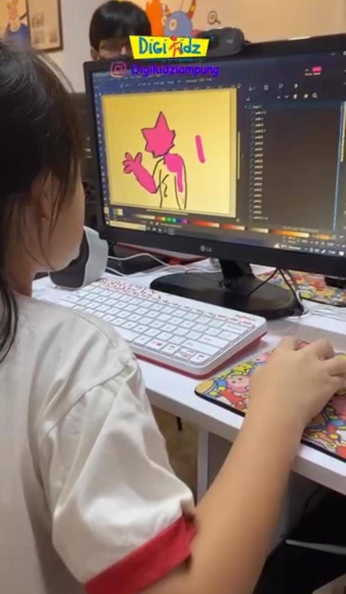 Proses Pembelajaran di Digikidz Lampung (Instagram/digikidzlampung)
