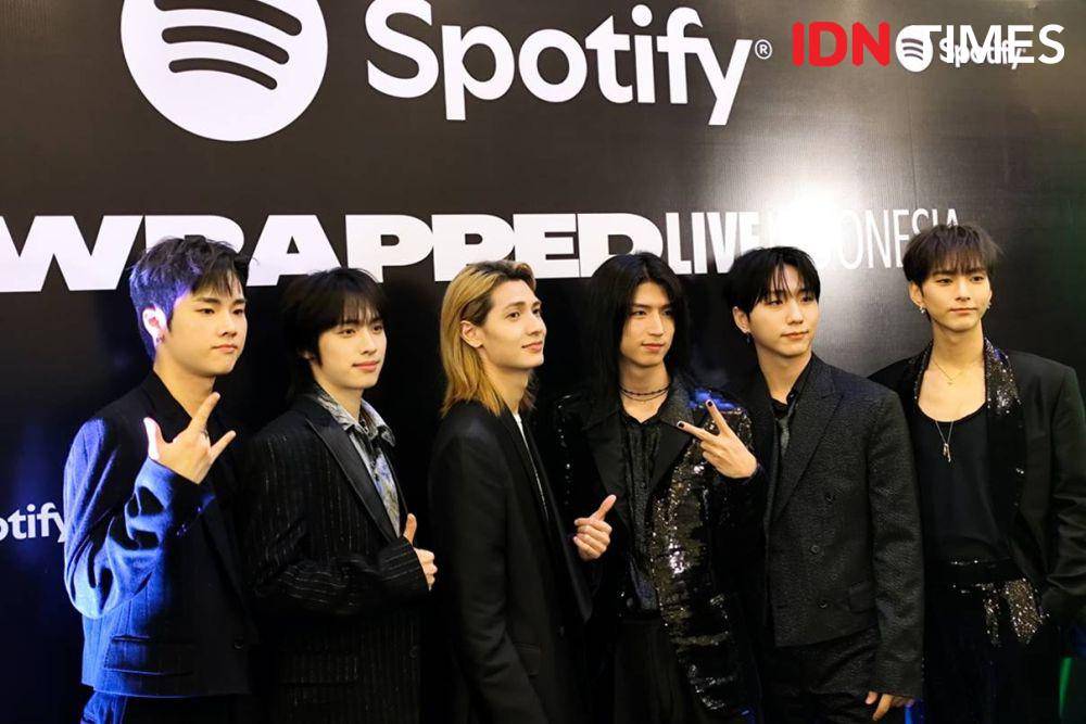 Xdinary Heroes di acara Spotify Wrapped Indonesia 2024, Kamis (5/12/2024) (dok. IDN Times/Shandy Pradana)