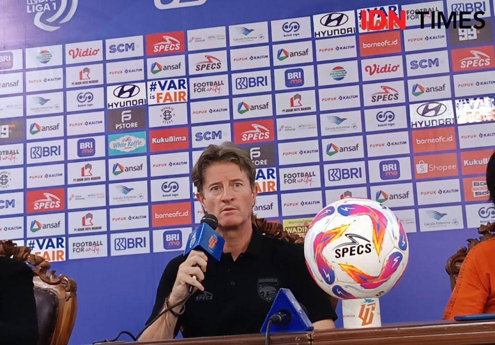 Pieter Huistra menyebut laga melawan PSIS merupakan pertandingan sulit. (IDN Times/Erik)