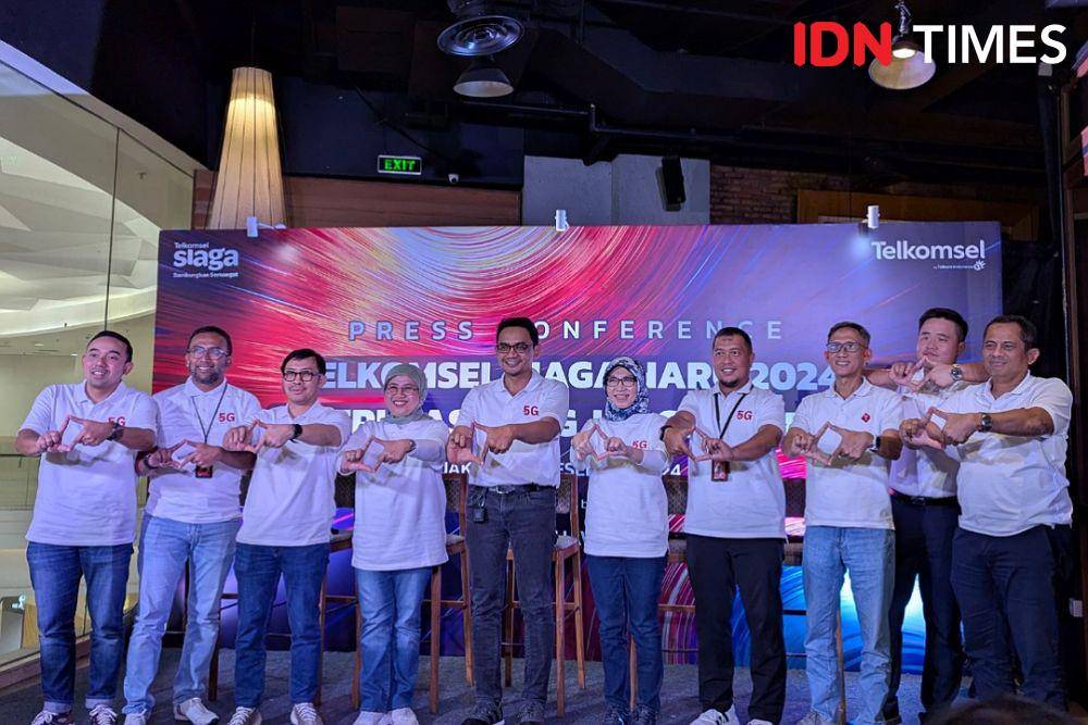 Press conference "NARU 2024 & 5G Jakarta" yang diadakan di Jakarta, pada Jumat (06/12/2024) (IDN Times/Misrohatun)