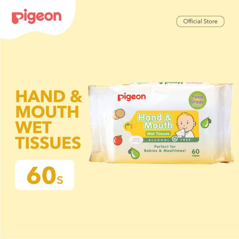 PIGEON Hand and Mouth Wet Tissue (shopee.co.id/Pigeon Indonesia Official Shop)