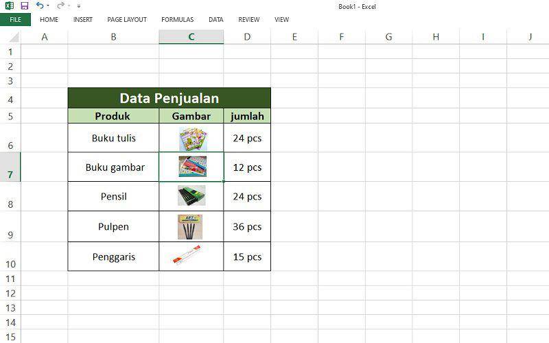 cara insert gambar di Excel sesuai ukuran sel (dok. pribadi/Jubaedah Haryani)