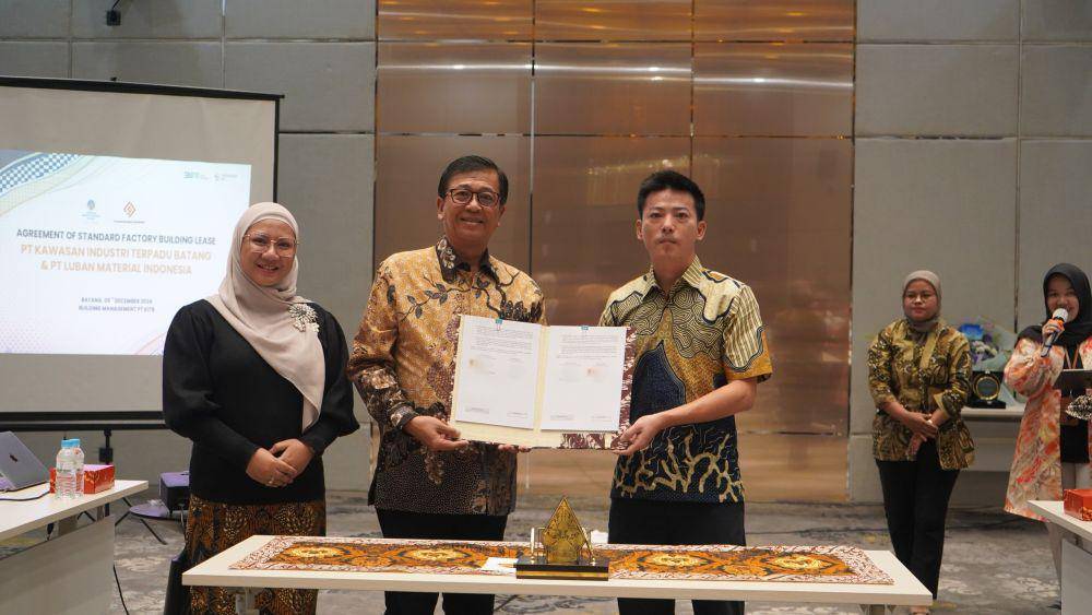 PT Luban Material Indonesia teken kerja sama dengan PT Kawasan Industri Terpadu Batang (KITB). (dok. KITB)