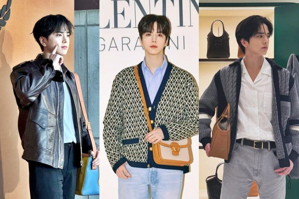 7 Inspirasi OOTD Pakai Tas ala Younghoon THE BOYZ, Classy dan Stylish!