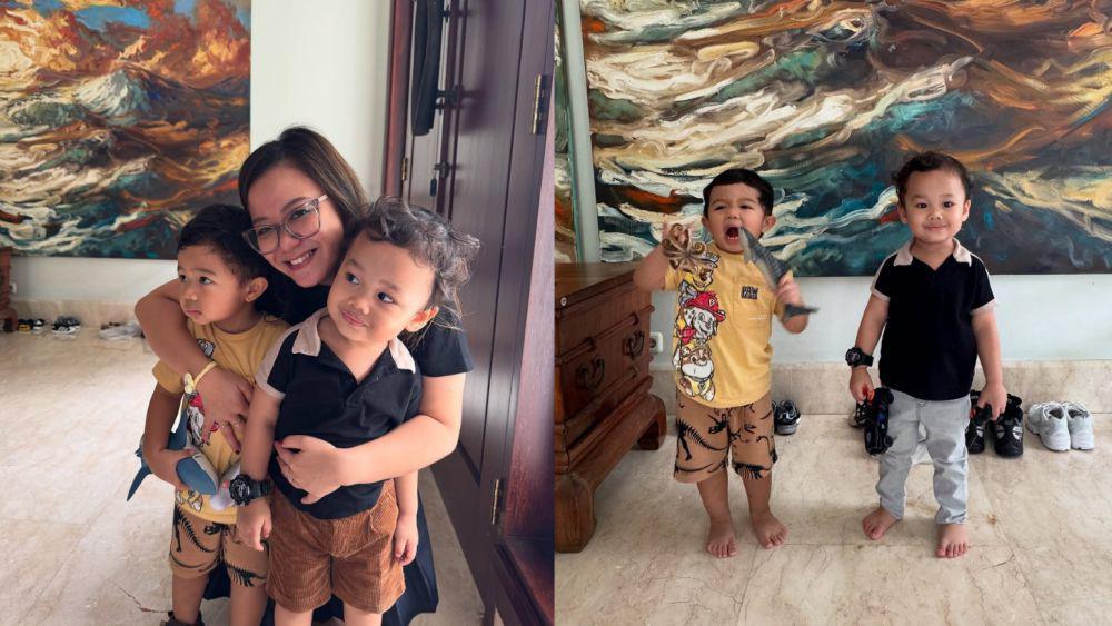 8 Potret  Abe Cekut dan Kenkulus Playdate, Sukses Bikin Gemas!