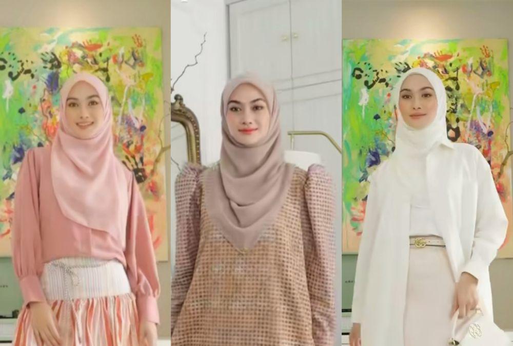 8 Inspirasi OOTD Pastel ala Indah Nada Puspita, Tampilkan Kesan Lembut