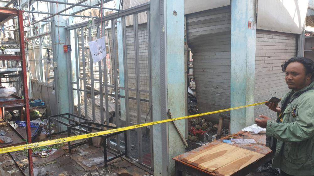 Pasar Trowono Gunungkidul terbakar.(Dok.Istimewa)