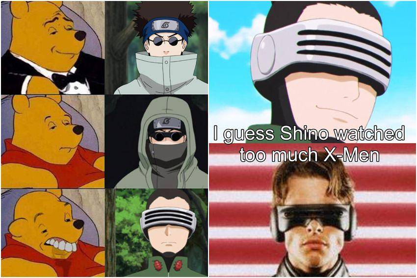 kolase potret meme Shino (reddit.com/r/narutomemes | reddit.com/user/Miri_The_Warlock)