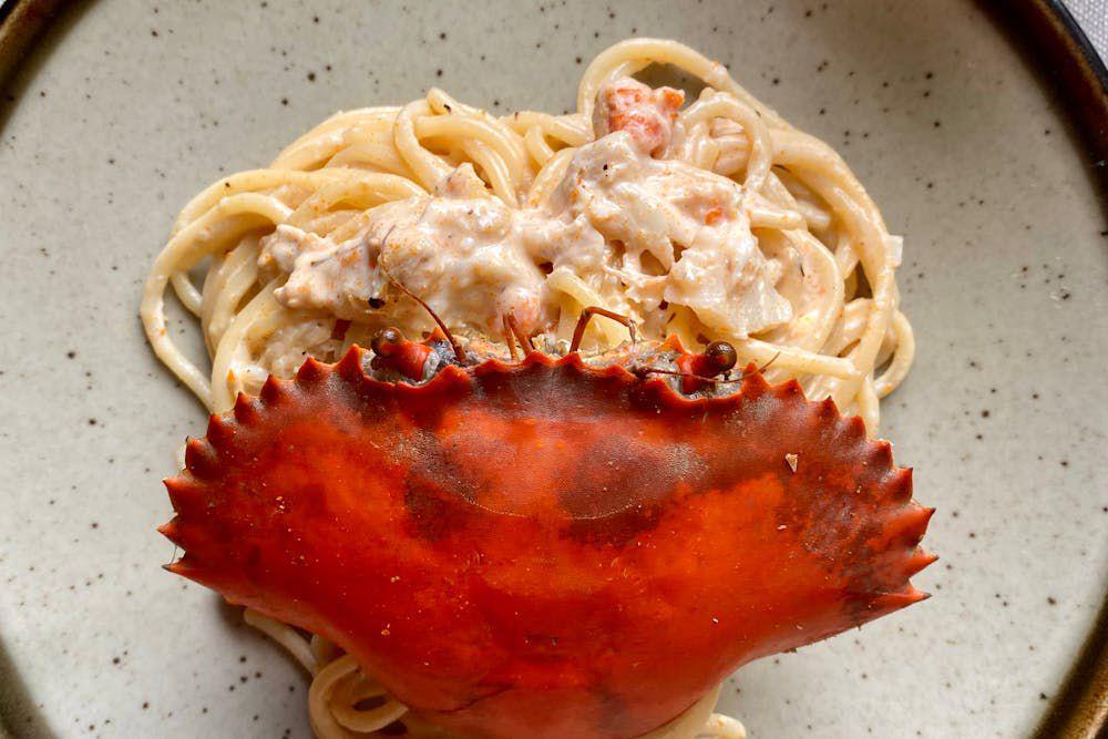 Resep Pasta Carbonara Kepiting Soka, Paduan Manis dan Gurih yang Unik