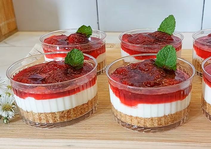 ilustrasi cheesecuit strawberry (youtube.com/Annisaa Hawarizmi (Umi Raj))