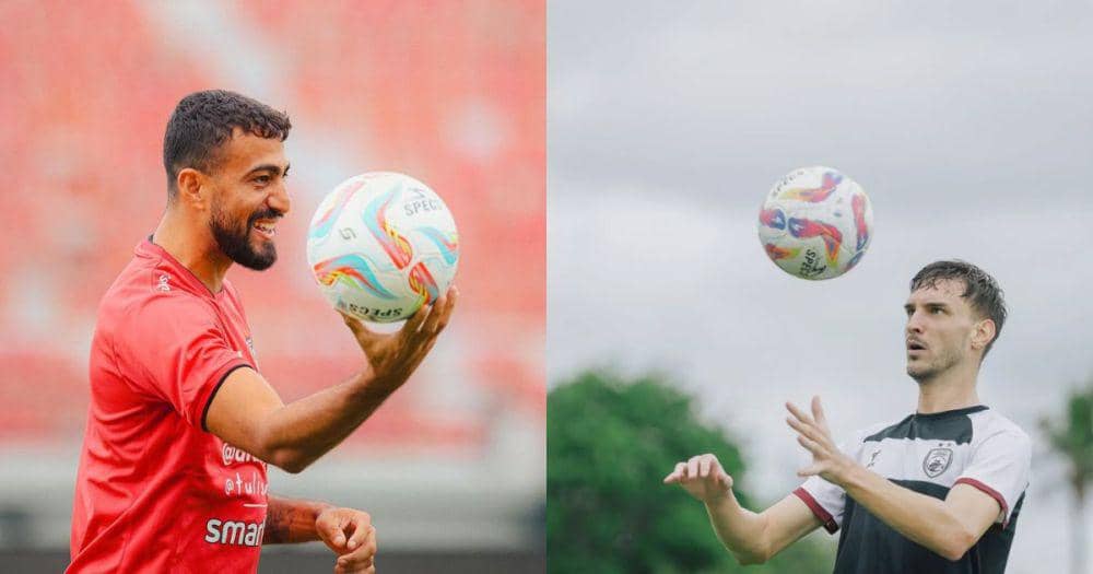 Striker Bali United, Everton Nascimento - Striker PSM Makassar, Nermin Haljeta (Kolase Berbagai Sumber)