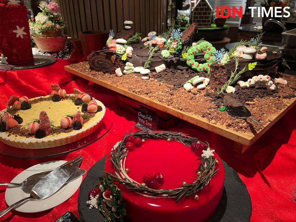 Potret Yule Log Cake (IDN Times/ Fina Wahibatun Nisa)