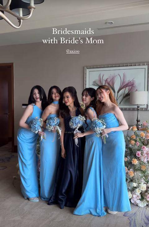 bridesmaid Nita Vior (Instagram.com/axioo.ontheday)