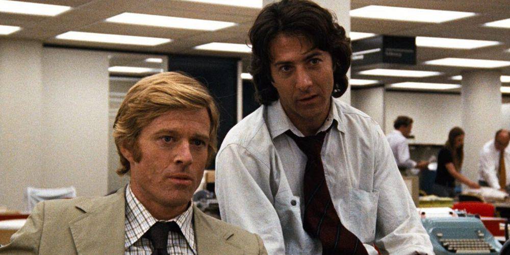 Robert Redford dan Dustin Hoffman di film All the President's Men (dok. Wildwood Enterprises/All the President's Men)