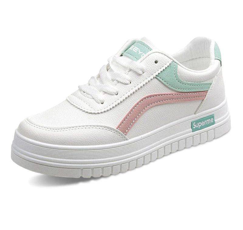 Beeyoo Sepatu Sneakers Tali Wanita Fashion - Sepatu Kets Jalan Santai WK102 (shopee.co.id/Beeyoo Official Shop)